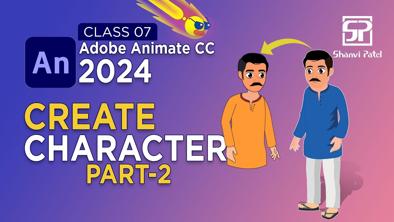 Adobe Animate CC 2024 Advance Level: Create Character | 2D Animation ...