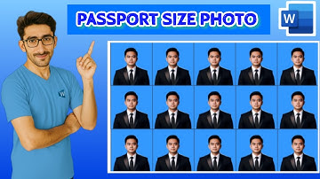 How to Create Passport Size Photo in MS Word | Easy Method | Microsoft Word Tutorial