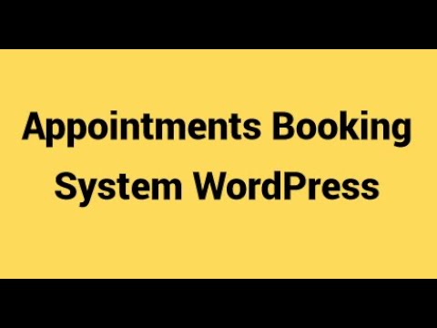 How to Create An Appointment Booking Website With WordPress Free ...