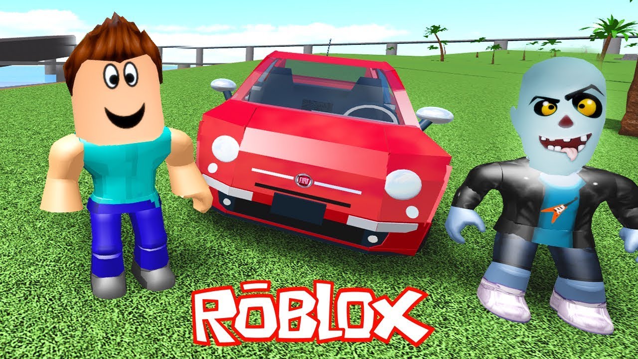 Steve ve Zombik Çarpışan Arabalar Oyununda 🚗 - Roblox
