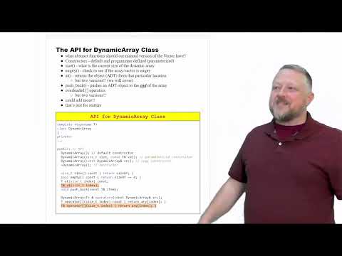 5 - The API for DynamicArray Class