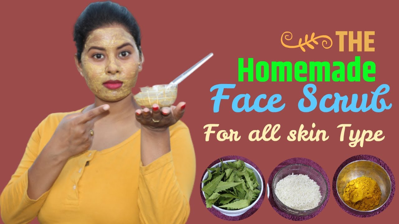 Homemade Face Scrub for all skin type Remove Pimples, Pigmentation