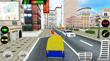 Modern Tuk Tuk Driving City Auto Driver Rickshaw  | Android GamePlay