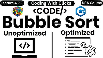 Bubble Sort in C++ | Bubble Sort Program | Bubble Sort in Data Structure | Coding With Clicks