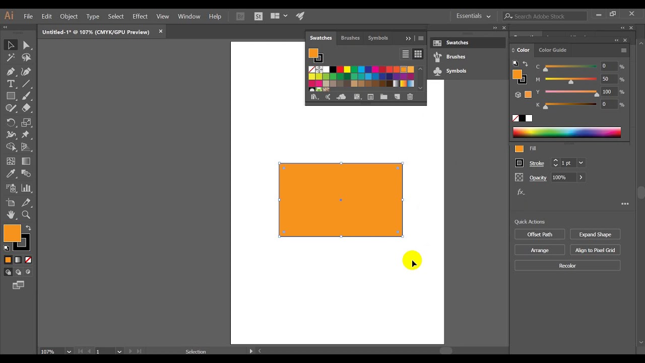 Cách để Đổi màu nền trên Adobe Illustrator 14 Bước kèm Ảnh