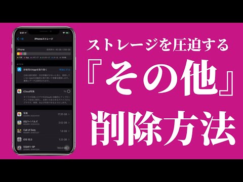 Iphoneのストレージを圧迫する その他 を削除 容量を増やす効果的な方法です Youtube