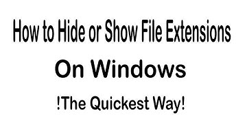 How to Hide or Show File Extensions on Windows [The Quickest Way]