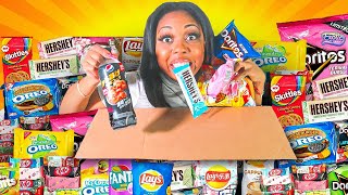 trying exotic snacks for the first time **mouth watering**