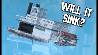 paddle steamer sinking test