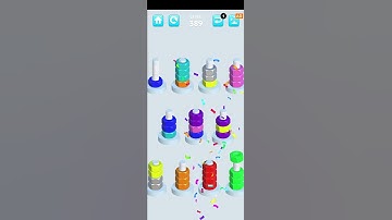 Nuts Sort Level 389 Solved #shortsfeed #nutssort #gameplay #shorts