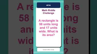 Math Riddle Challenge #0746 | Quick Math Brain Teaser