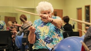 Making exercise fun through drumming