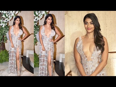 Pooja Hegde in Open Dress At Manish Malhotra's House Party