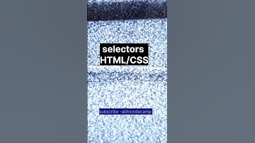 Selectors in HTML/CSS......#coding #html #css #python #javascript #java