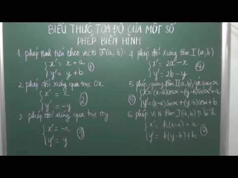 Video Toán 11. Giới thiệu nhanh biểu thức tọa độ của phép... - youtube
