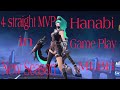 4 Game match straight MVP Hanabi Game Play/MLBB