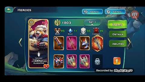 Art of conquest : Hero skill set up and equipments for sylvani race