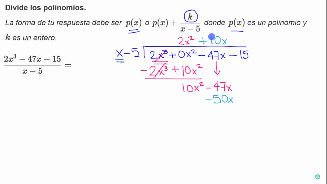 División polinomial. Otro ejemplo | Khan Academy en Español física mecânica