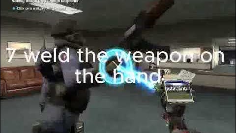 how to put a weapon on a ragdoll in gmod