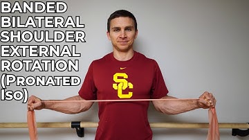 Banded Bilateral Shoulder External Rotation (Pronated Isometric)