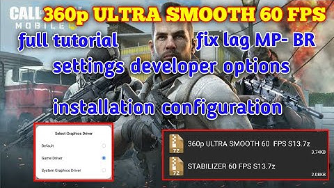 360p ULTRA SMOOTH 60 FPS || CONFIG FIX LAG CODM