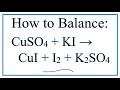 Balancing Chemical Equations Practice