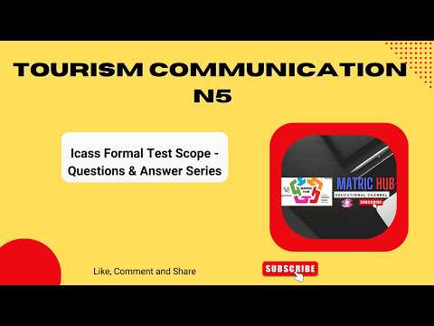 Tourism Communication N5:  ICASS Formal Test Questions & Answer Series.