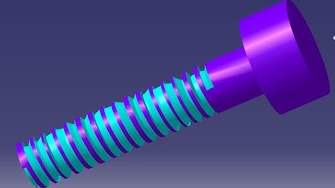 how to design a bolt with  trapezoidal thread in CATIA V5