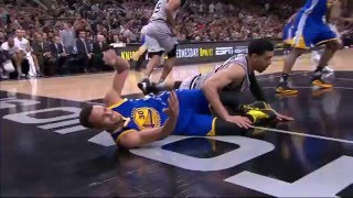 Steph Curry Blocked By Danny Green | Warriors vs Spurs | March 19, 2016 | NBA 2016