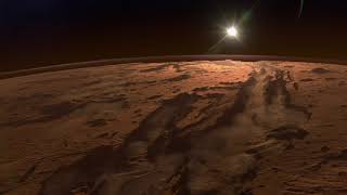 Рассвет на Марсе   Планета Марс Бесплатный Видео Футаж Версия 01