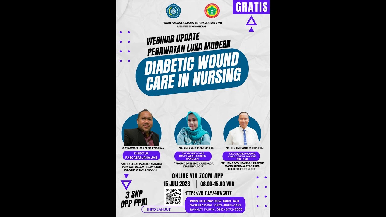 Webinar Update Perawatan Luka Modern, Diabetic Wound Care in Nursing ...