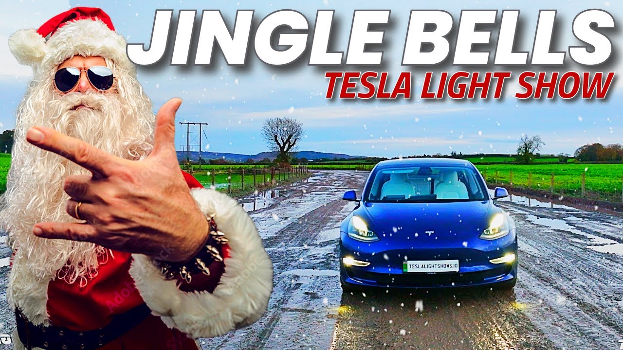 Tesla Light Show Jingle Bells YouTube