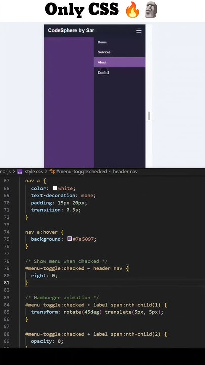 Power of CSS 🔥 | No JS Needed! Pure CSS Navbar Effects #javascript # ...