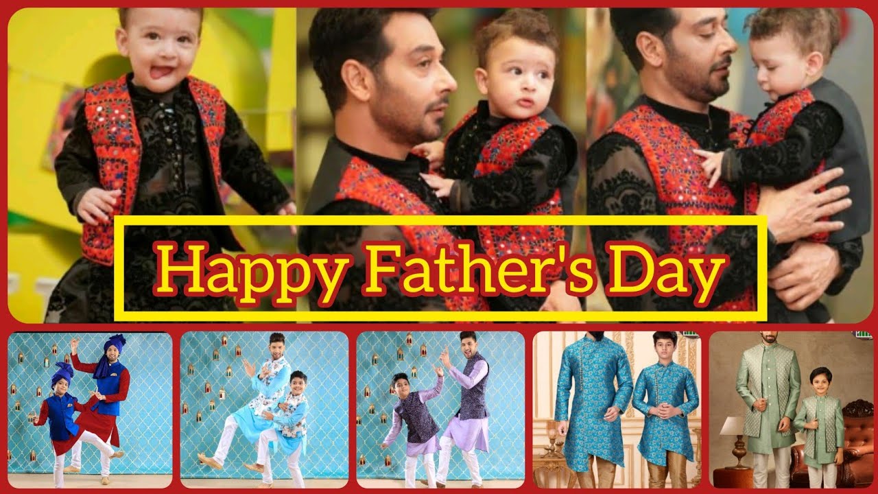 Father's Day special || Father&son matching dresses ||Same Style Partyware Dress For Father And Son