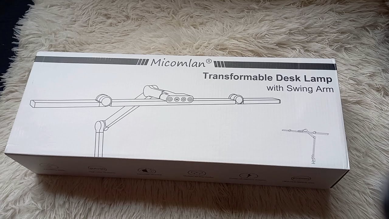 Micomlan Led Desk Lamp with Clamp Unboxing and Setup Review