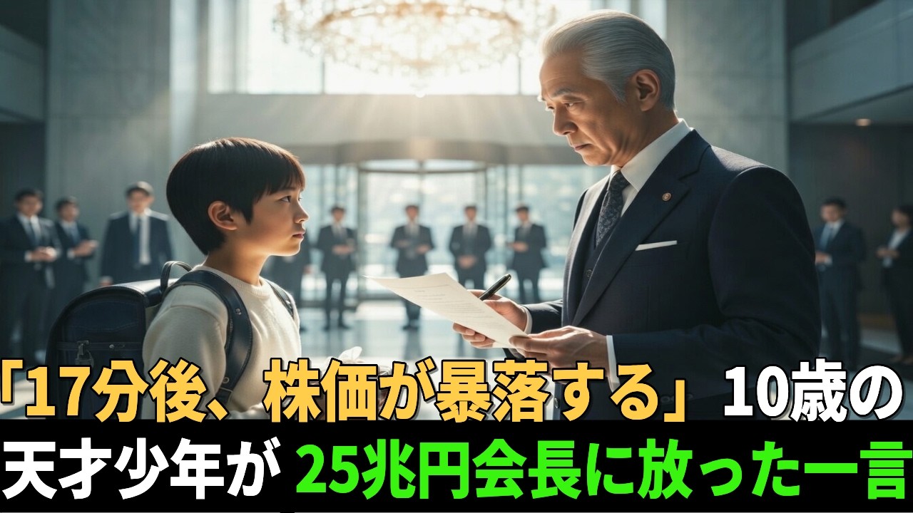 「17分後、株価が暴落する」10歳の天才少年の一言で25兆円の契約が止まった理由