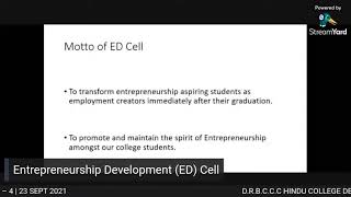 DRBCCC HINDU COLLEGE | DEEKSHARAMBH | STUDENT INDUCTION PROGRAMME - 2021 - Day – 04