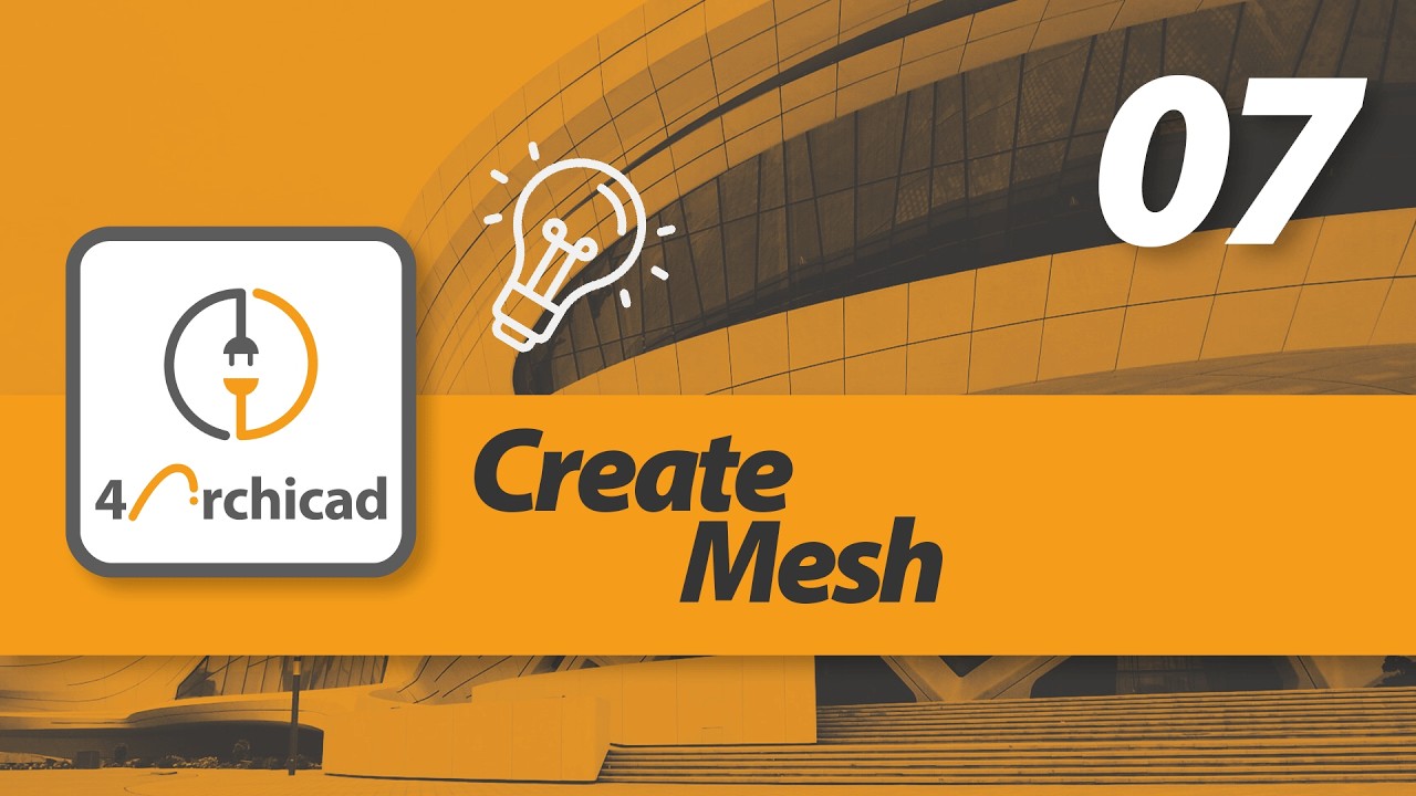 4Archicad Plugin: 07 Create Mesh - YouTube