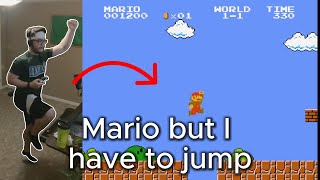 Can you beat Mario Bros World 1 with REAL jumping?