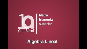 Matriz triangular superior