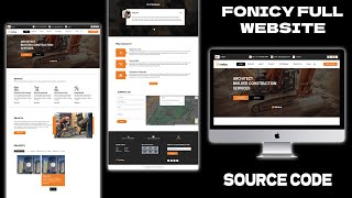 Full stack web development source code | fonicy website source code by vitual gibon.