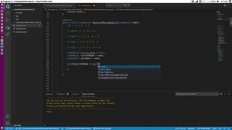 Reverse the Linked List in C#