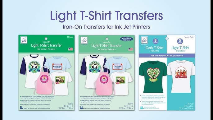 June Tailor Iron-On Ink Jet Transfer Sheets 8.5 X11 10/Pkg-Dark T-Shirt, 1  - Kroger