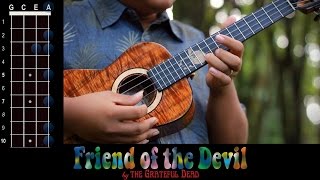 "Friend of the Devil" (Grateful Dead) Ukulele Play-Along! chords