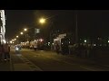 Ночная репетиция парада трамваев в Москве (04.2016)