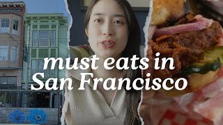 must eats in san francisco | spicy chicken sandwich, the best french pastry