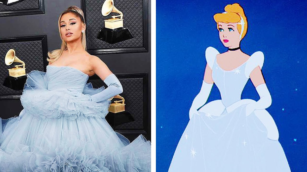 Celebrities channeling their inner Disney princess #shorts