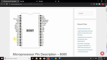 8085 Microprocessor Pin Diagram in 2 minutes Guaranteed! Learn Shortcut-Trick in Bangla