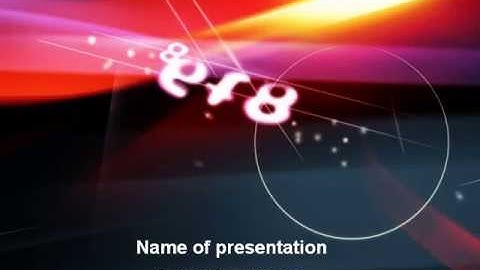 Colorful Digital Theme PowerPoint Template by PoweredTemplate.com