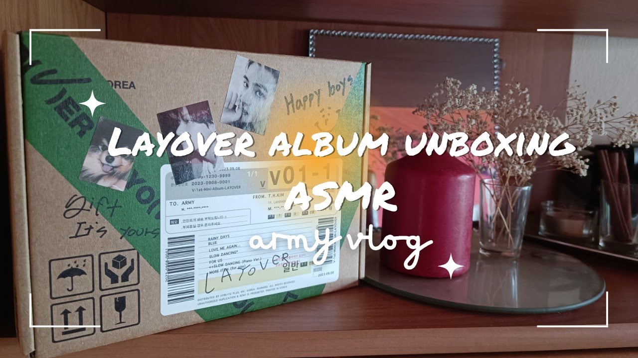 Unboxing V's Layover album